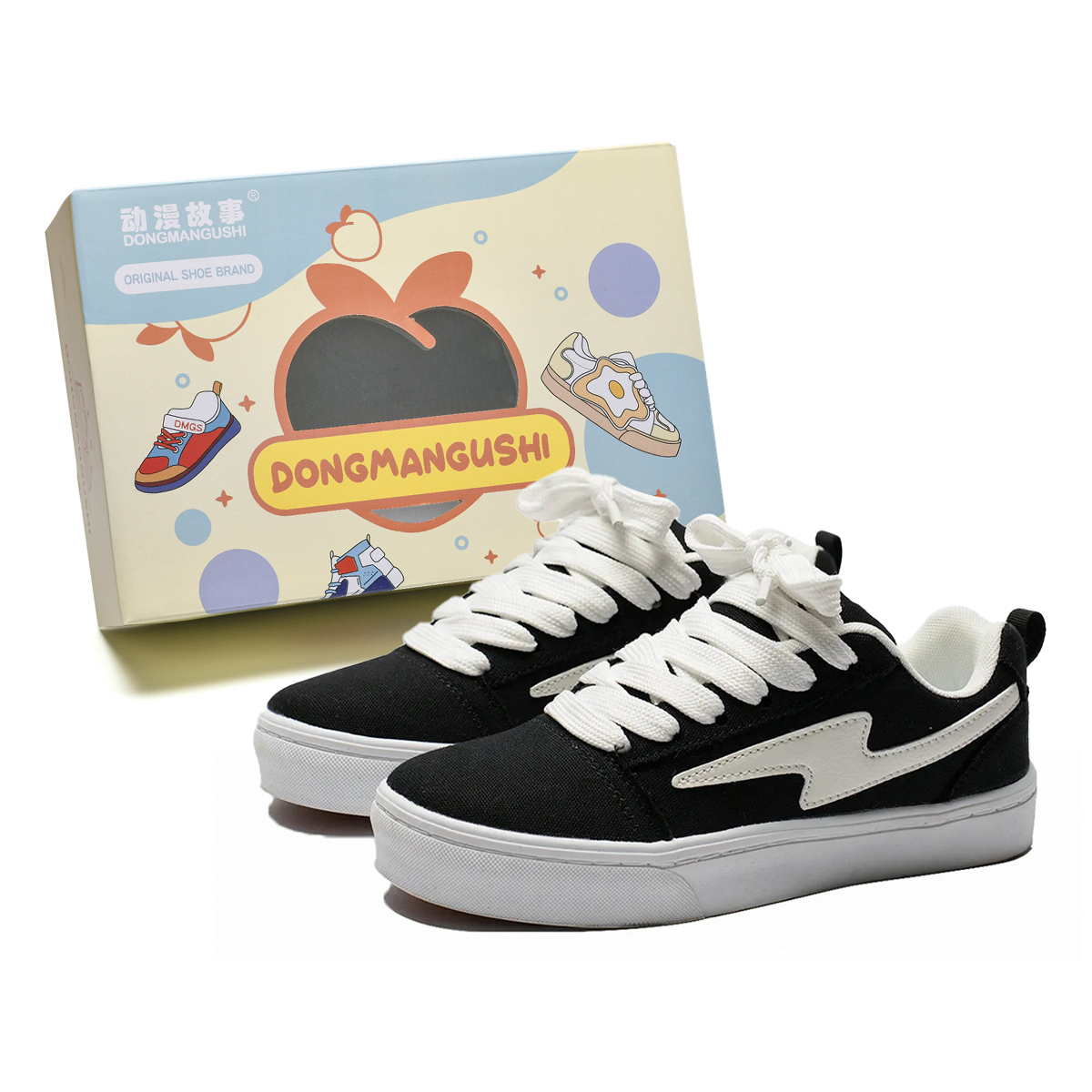 Anime story Скользоустойчивые износостойкие легкие дышащие лоу-топ скейтерские кроссовки унисекс Black White Lightning, цвет Black White Lightning
Anime story Скользоустойчивые износостойкие легкие дышащие лоу-топ скейтерские кроссовки унисекс Black White Lightning, цвет Black White Lightning