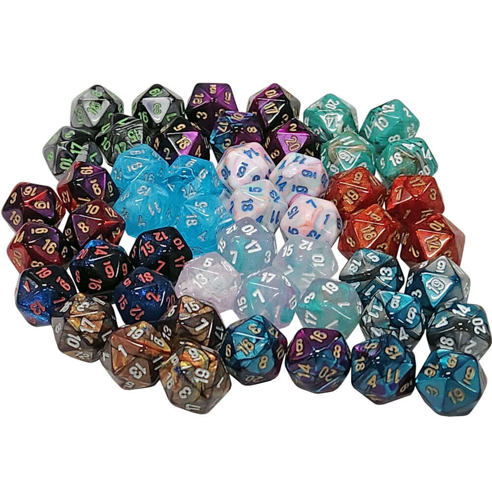 Аксессуары Chessex Bag of Assorted Mini d20s (50) (2nd Release)
Аксессуары Chessex Bag of Assorted Mini d20s (50) (2nd Release)