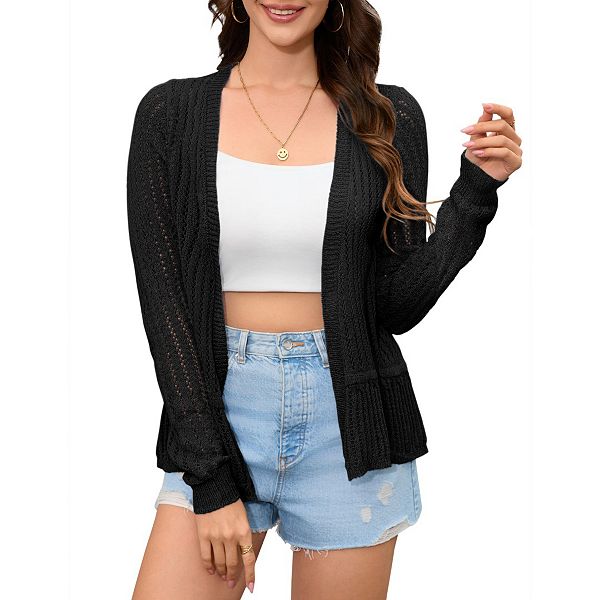 Женский длинный кардиган с коротким рукавом, легкий болеро Yesfashion, Black
Женский длинный кардиган с коротким рукавом, легкий болеро Yesfashion, Black