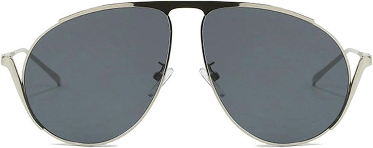 Солнцезащитные очки Willochra увеличенного размера в стиле «пилот» для женщин и мужчин. Модные большие очки с двойным острием, дизайнерские, винтажные, черные, с защитой от УФ-излучения UV400, C1
Солнцезащитные очки Willochra увеличенного размера в стиле «пилот» для женщин и мужчин. Модные большие очки с двойным острием, дизайнерские, винтажные, черные, с защитой от УФ-излучения UV400, C1