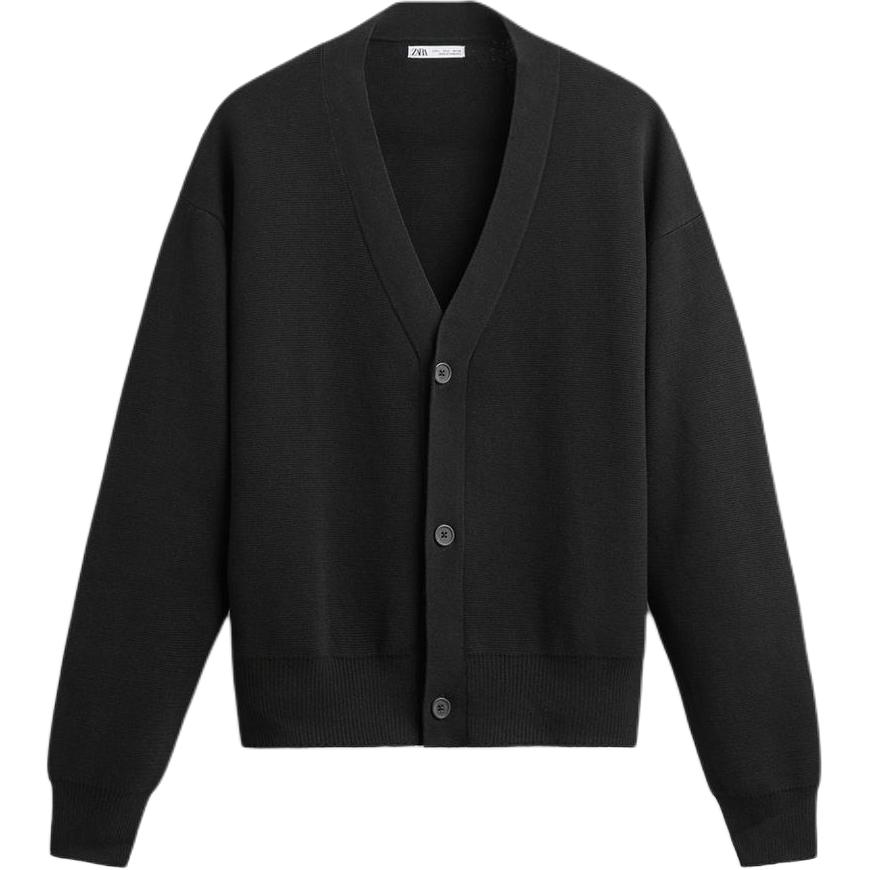 Трикотажная футболка мужская ZARA, черная
Трикотажная футболка мужская ZARA, черная