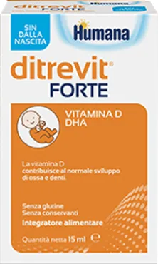 Humana Ditrevit Forte Drops 15 мл Добавка витамина D
Humana Ditrevit Forte Drops 15 мл Добавка витамина D