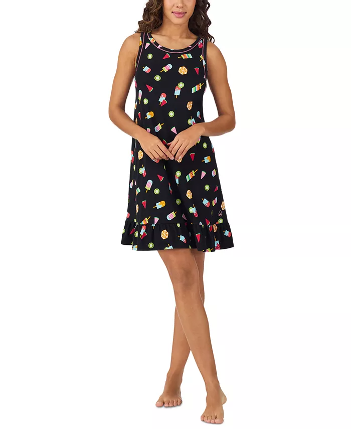 Женская сорочка без рукавов с оборками по низу Cuddl Duds, черный
Женская сорочка без рукавов с оборками по низу Cuddl Duds, черный