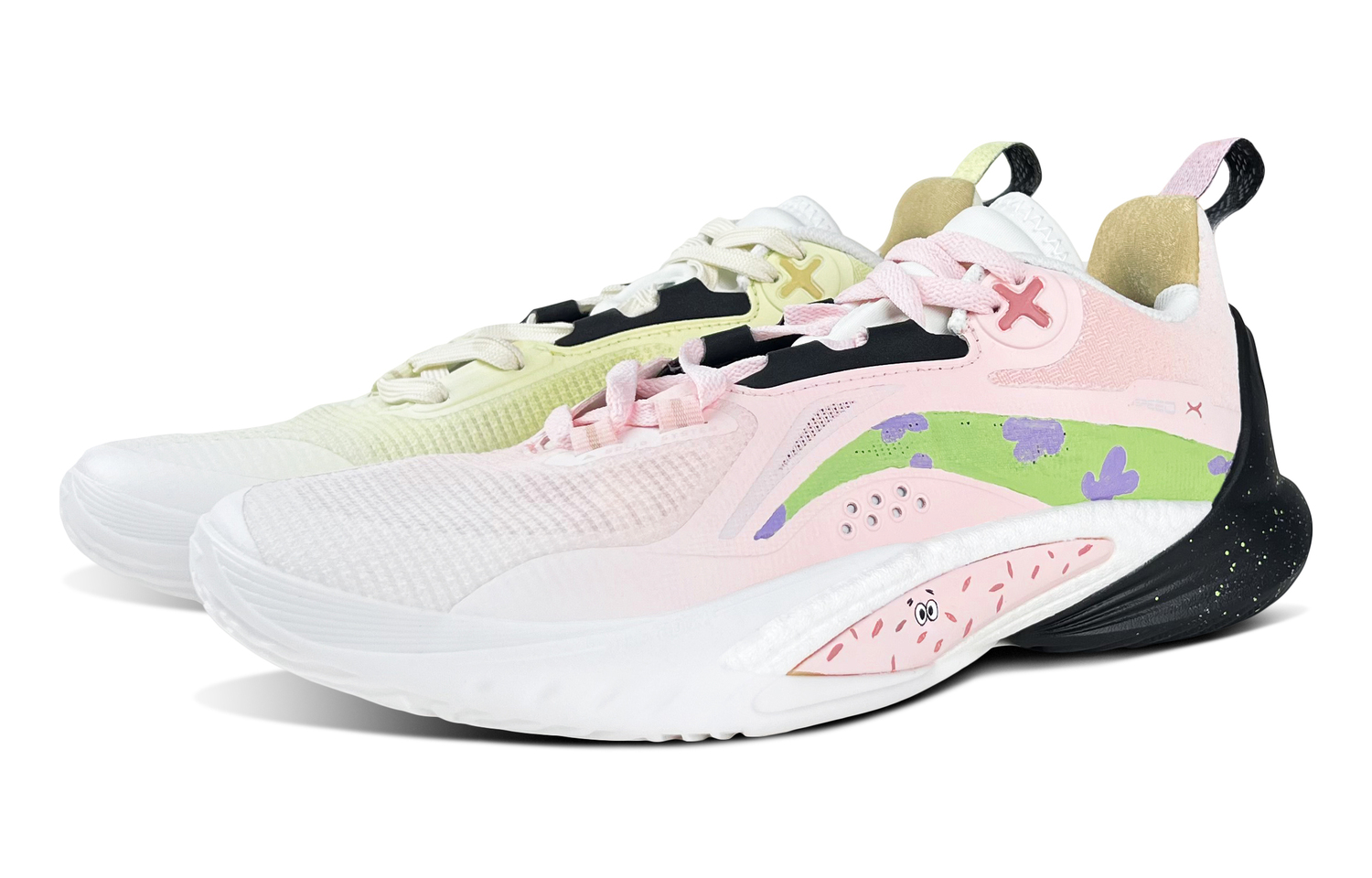 LINING Скоростные баскетбольные кроссовки мужские с амортизацией Speed 10 противоскользящие износостойкие низкие розовые и желтые Mismatched
LINING Скоростные баскетбольные кроссовки мужские с амортизацией Speed 10 противоскользящие износостойкие низкие розовые и желтые Mismatched