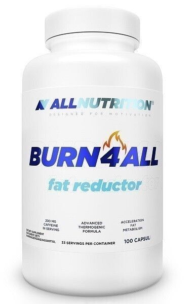 Препарат, способствующий снижению веса Allnutrition Burn 4 All Fat Reductor, 100 шт
Препарат, способствующий снижению веса Allnutrition Burn 4 All Fat Reductor, 100 шт