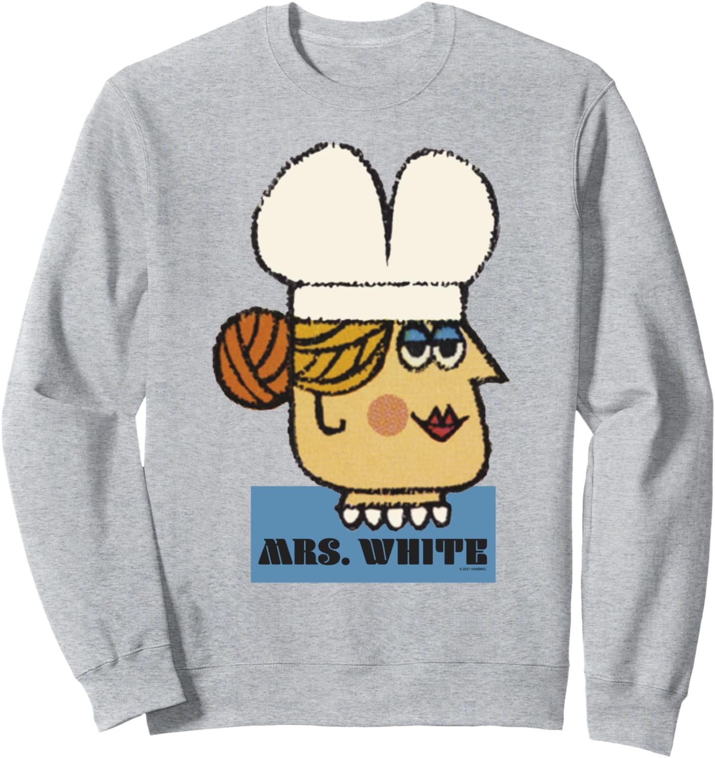 Толстовка с изображением миссис Уайт в винтажном стиле с большим лицом Clue, серый
Толстовка с изображением миссис Уайт в винтажном стиле с большим лицом Clue, серый