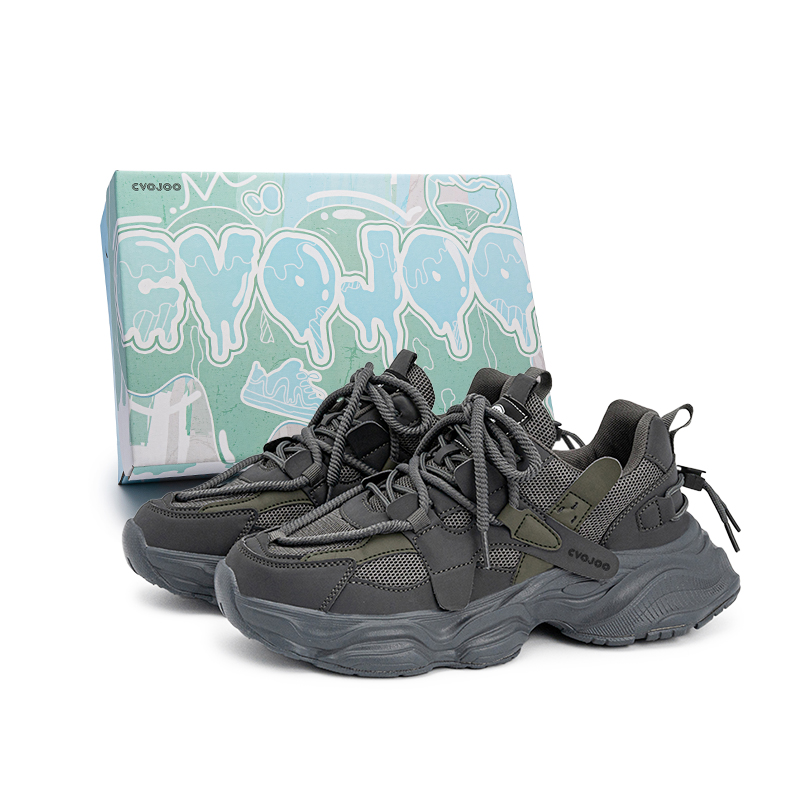 CVOJOO Черные воины устойчивые к истиранию массивные низкие кроссовки для увеличения роста мужские серые, цвет Gray 
CVOJOO Черные воины устойчивые к истиранию массивные низкие кроссовки для увеличения роста мужские серые, цвет Gray