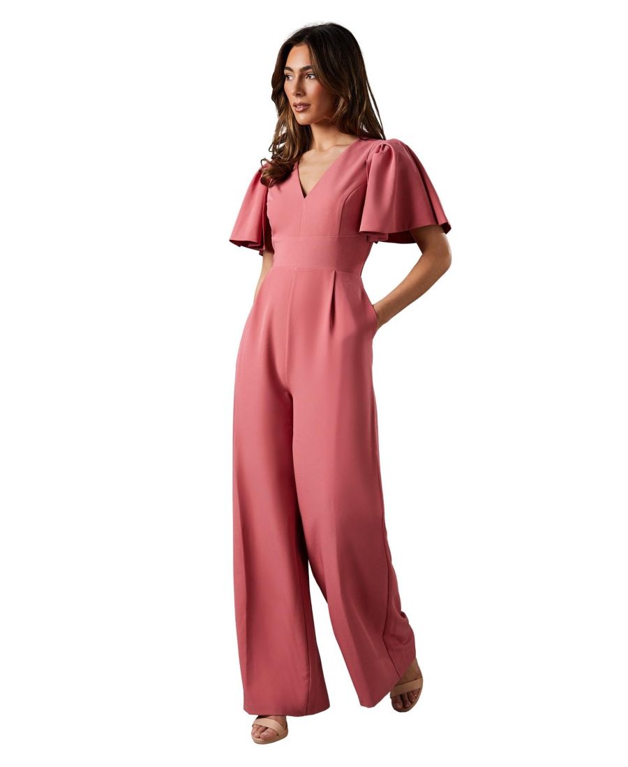 Женский комбинезон с рукавами-крылышками и глубоким вырезом Coast, Rose
Женский комбинезон с рукавами-крылышками и глубоким вырезом Coast, Rose