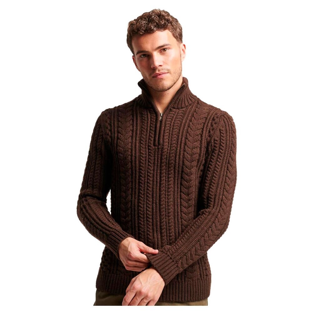 Свитер Superdry Vintage Jacob Henley Half Zip, коричневый
Свитер Superdry Vintage Jacob Henley Half Zip, коричневый