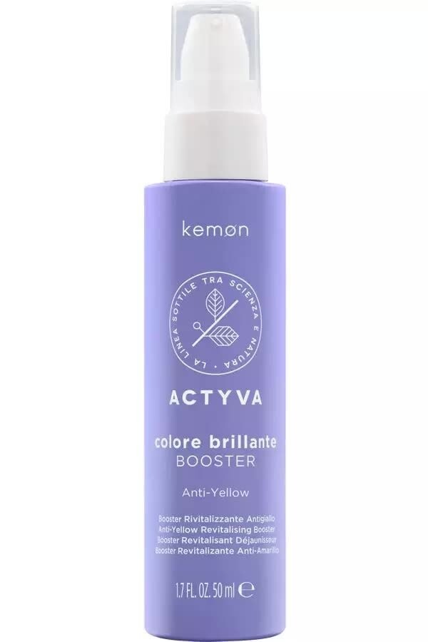 Kemon Actyva Colore Brillante Anti-Yellow Booster, усилитель, нейтрализующий желтый оттенок, 50 мл
Kemon Actyva Colore Brillante Anti-Yellow Booster, усилитель, нейтрализующий желтый оттенок, 50 мл