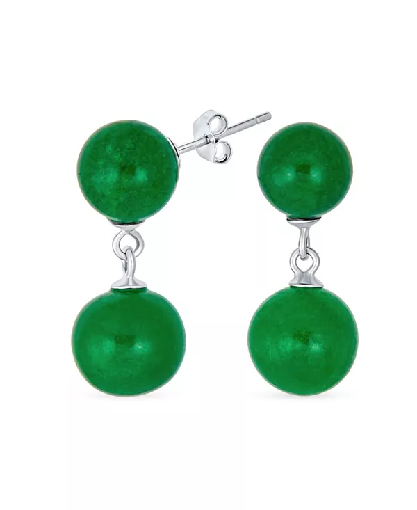 Классические простые двойные круглые серьги-подвески из натурального бирюзового, сине-зеленого нефрита с двумя подвесками, серебро 925 пробы, 10 мм Bling Jewelry, green
Классические простые двойные круглые серьги-подвески из натурального бирюзового, сине-зеленого нефрита с двумя подвесками, серебро 925 пробы, 10 мм Bling Jewelry, green