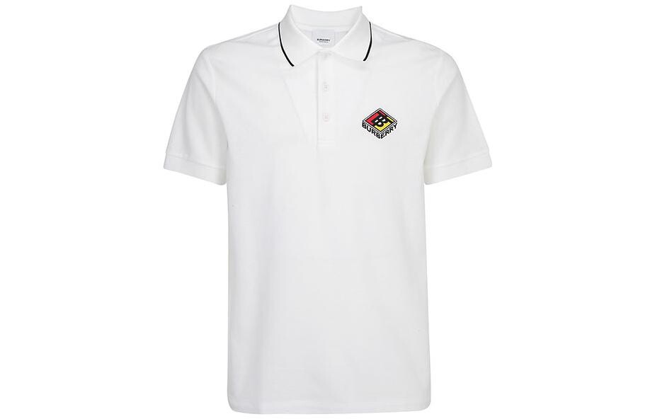 Рубашка поло с вышитым графическим логотипом белого цвета Burberry, белый
Рубашка поло с вышитым графическим логотипом белого цвета Burberry, белый