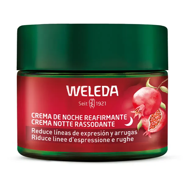 Уменьшает мимические линии и морщины Crema De Noche Reafirmante Granada Weleda, 40 ml
Уменьшает мимические линии и морщины Crema De Noche Reafirmante Granada Weleda, 40 ml