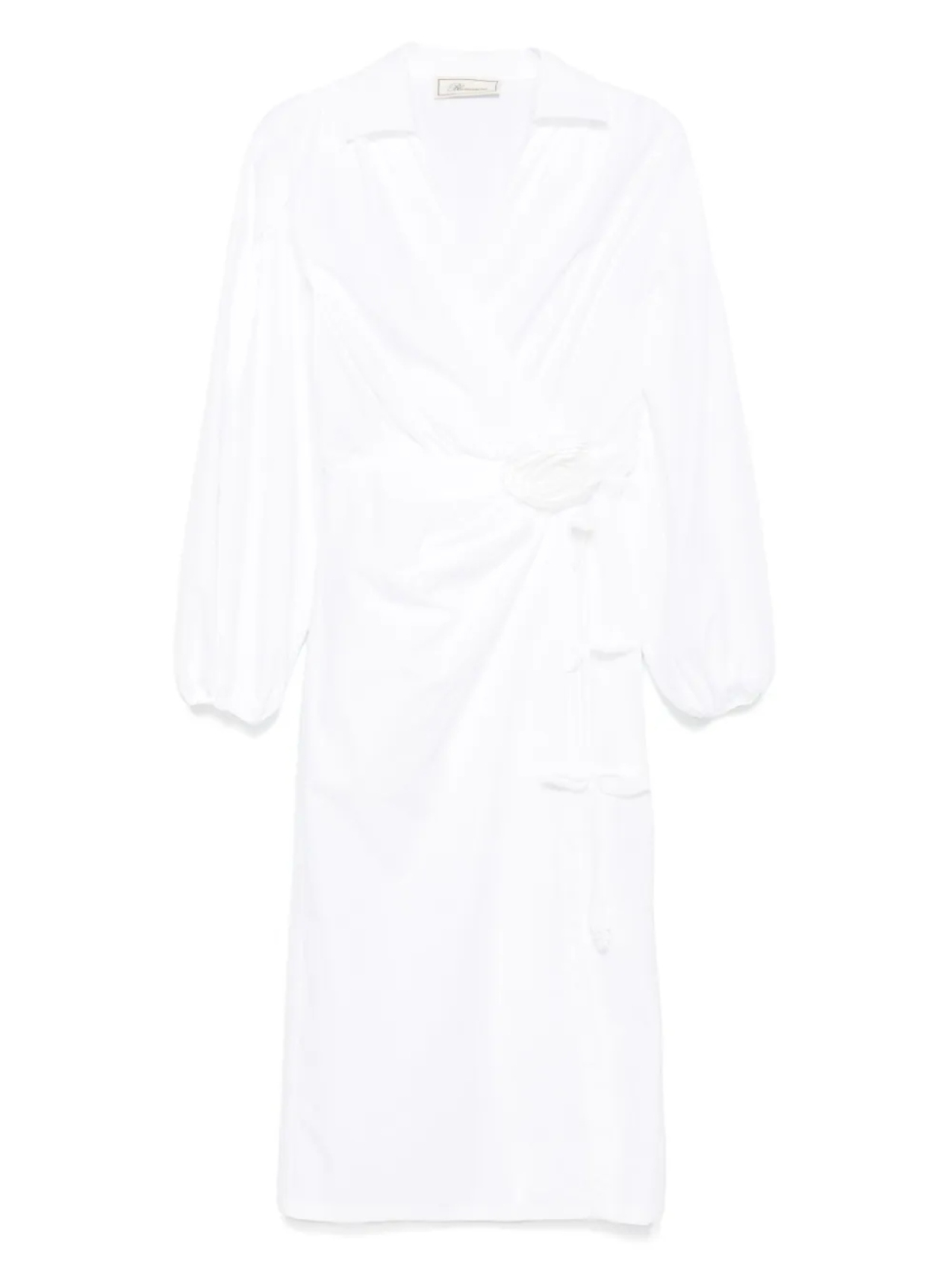 Поплиновое платье миди с аппликацией Blumarine, белый
Поплиновое платье миди с аппликацией Blumarine, белый