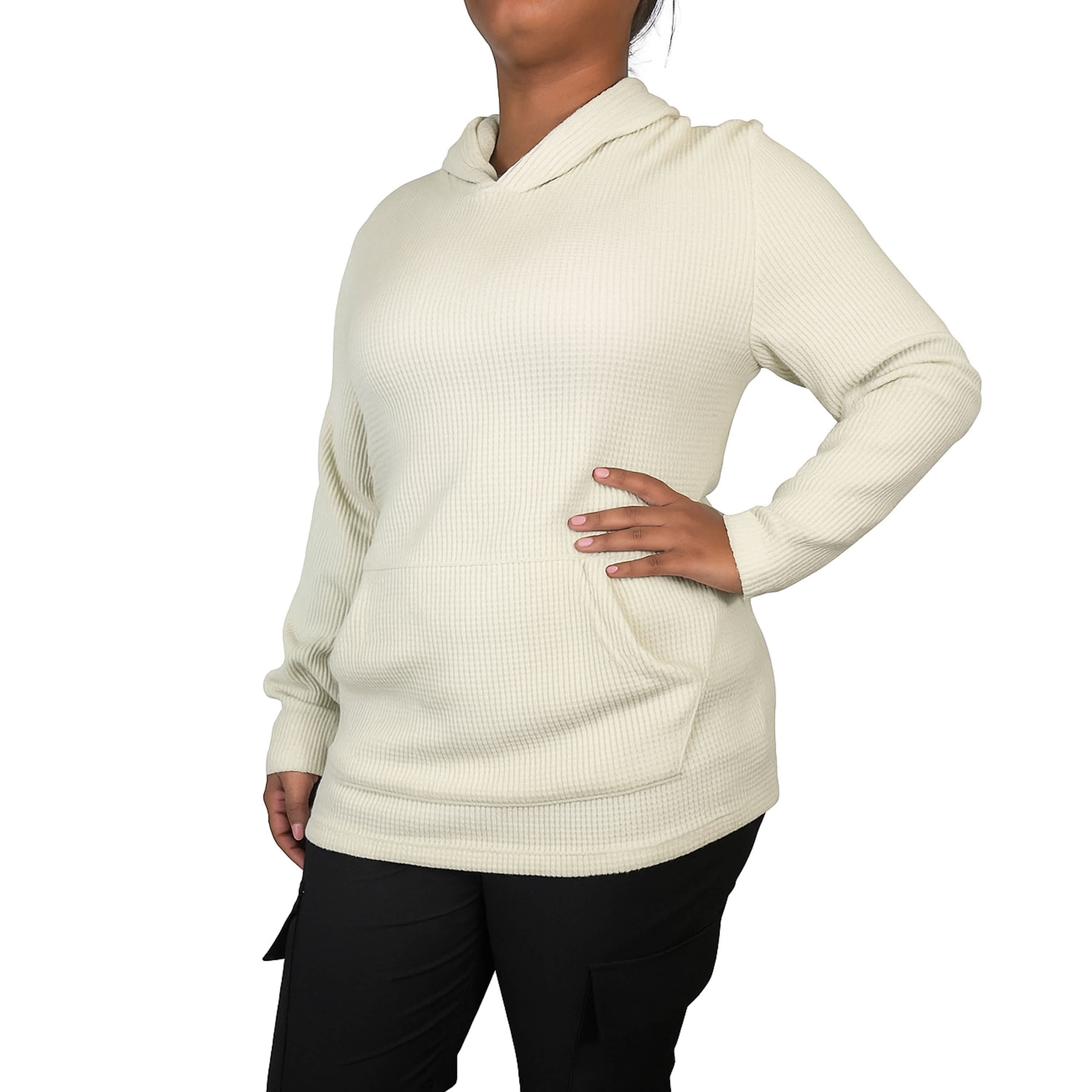 Женская термотолстовка с капюшоном Blue Ice свободного кроя из вафельной вязки, естественный
Женская термотолстовка с капюшоном Blue Ice свободного кроя из вафельной вязки, естественный