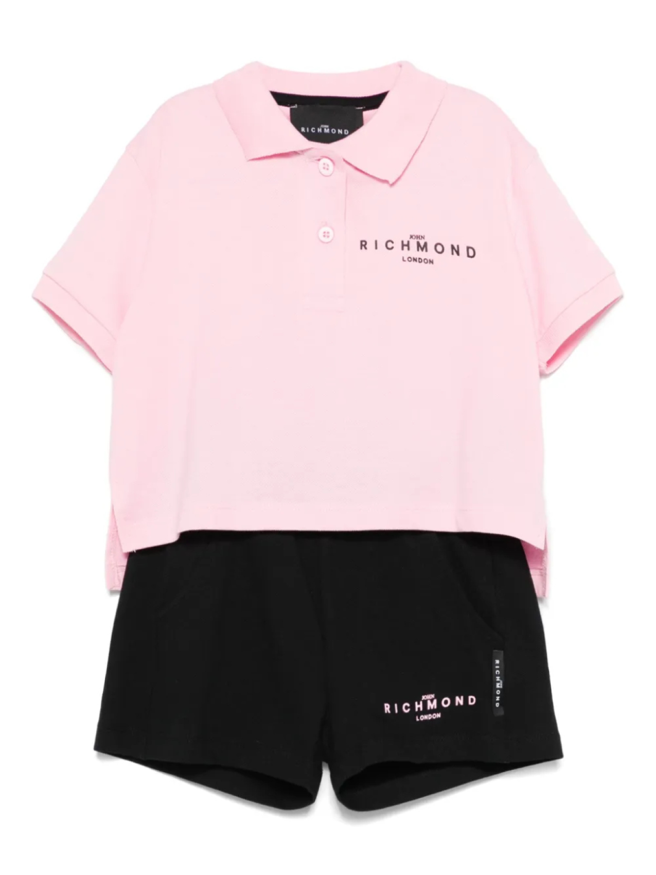 John Richmond Junior комплект из рубашки поло и шортов с логотипом, черный
John Richmond Junior комплект из рубашки поло и шортов с логотипом, черный