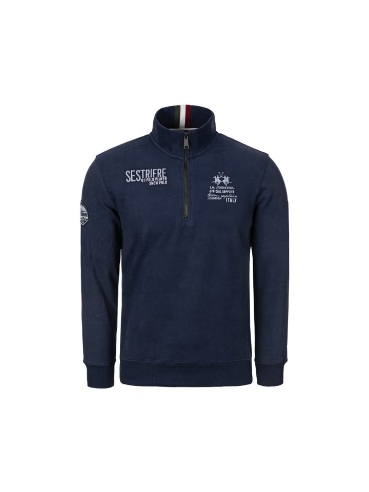 Свитер MBF308 темно-синего цвета La Martina
Свитер MBF308 темно-синего цвета La Martina