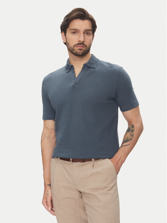 Рубашка поло стандартный крой 524 3021 53176 Marc O'Polo, синий 
Рубашка поло стандартный крой 524 3021 53176 Marc O'Polo, синий