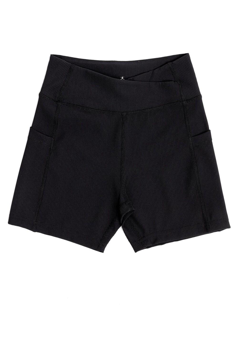 Ребристый пояс с высокой талией и V образным вырезом шорты Danskin, черный
Ребристый пояс с высокой талией и V образным вырезом шорты Danskin, черный