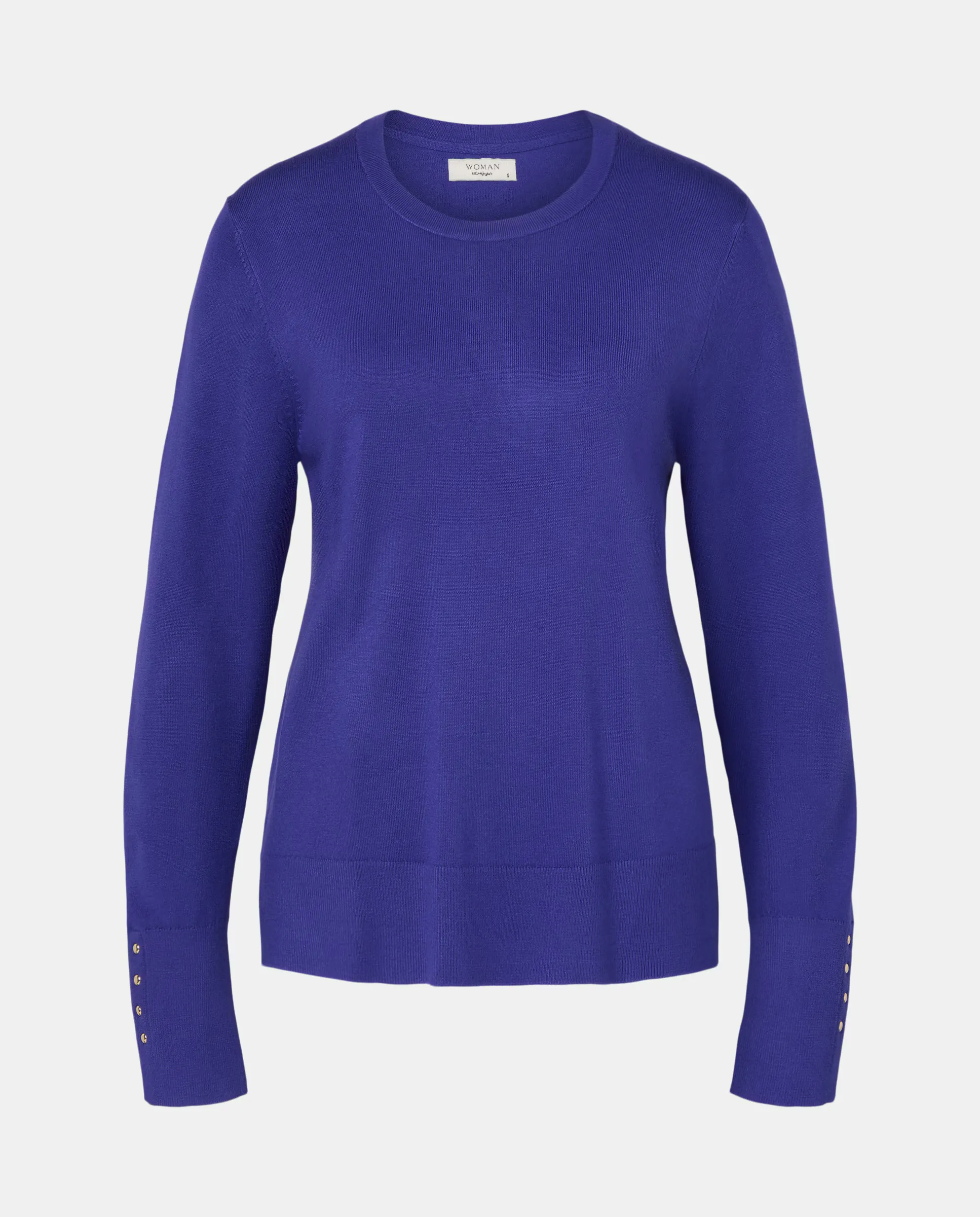 Базовый женский свитер из вискозы без узоров Woman El Corte Inglés, синий
Базовый женский свитер из вискозы без узоров Woman El Corte Inglés, синий
