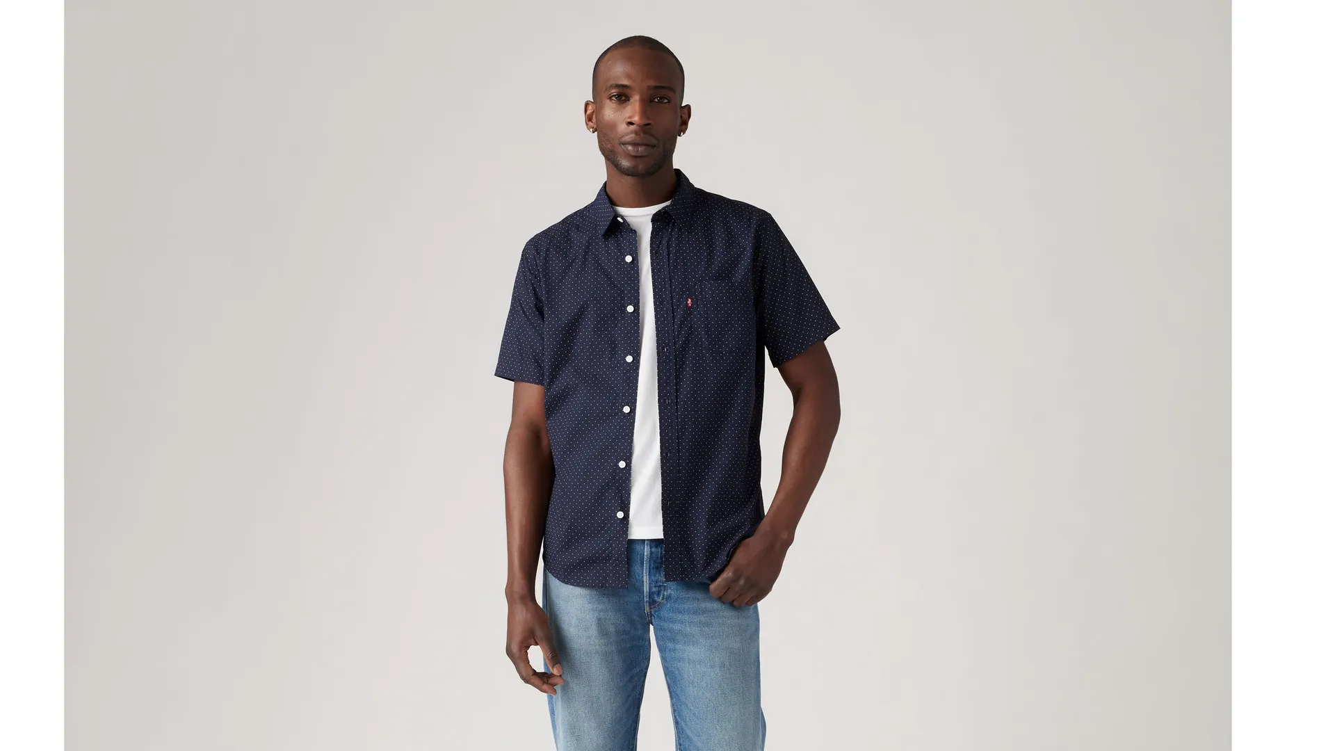 Классическая рубашка стандартного кроя с короткими рукавами Levi's, синий
Классическая рубашка стандартного кроя с короткими рукавами Levi's, синий