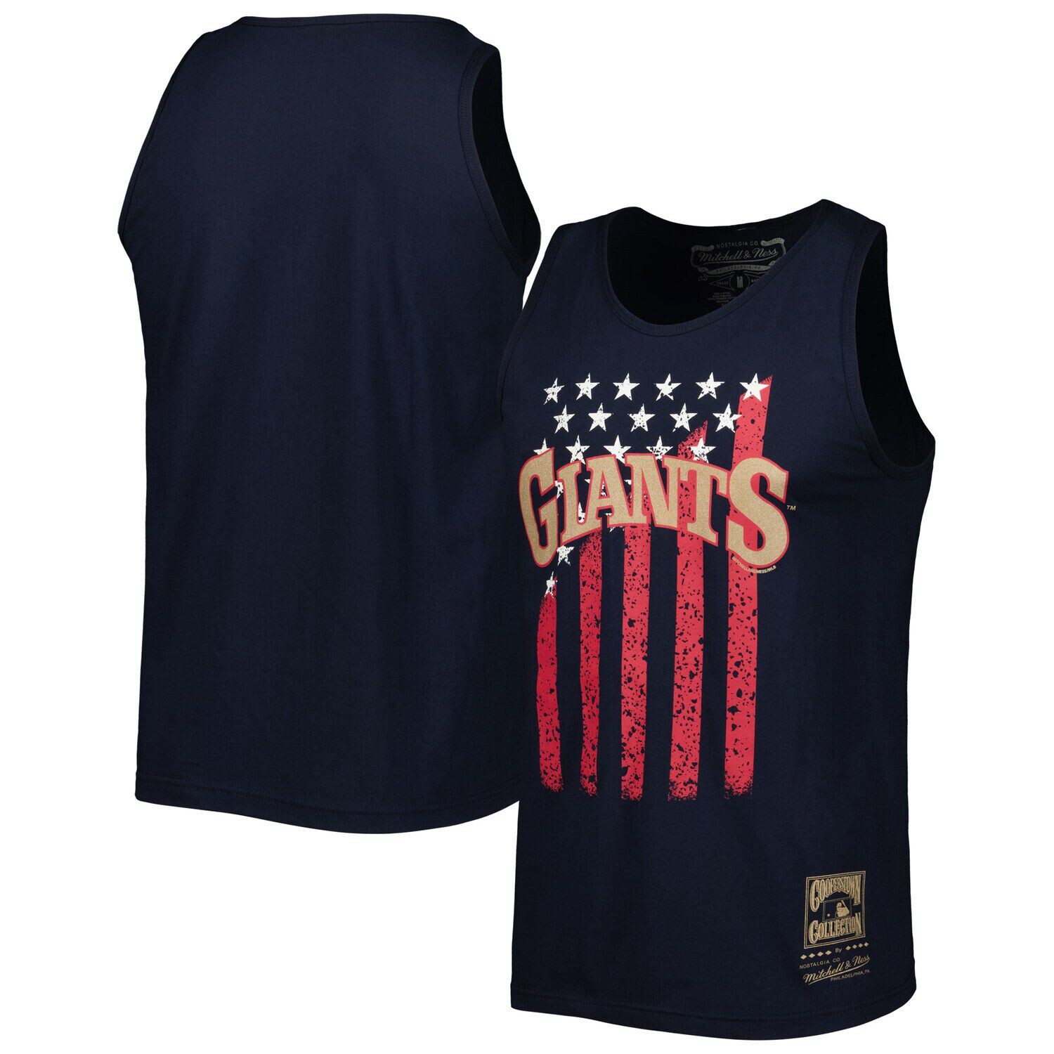 Мужская майка Mitchell & Ness Navy San Francisco Giants Cooperstown Collection Stars and Stripes
Мужская майка Mitchell & Ness Navy San Francisco Giants Cooperstown Collection Stars and Stripes
