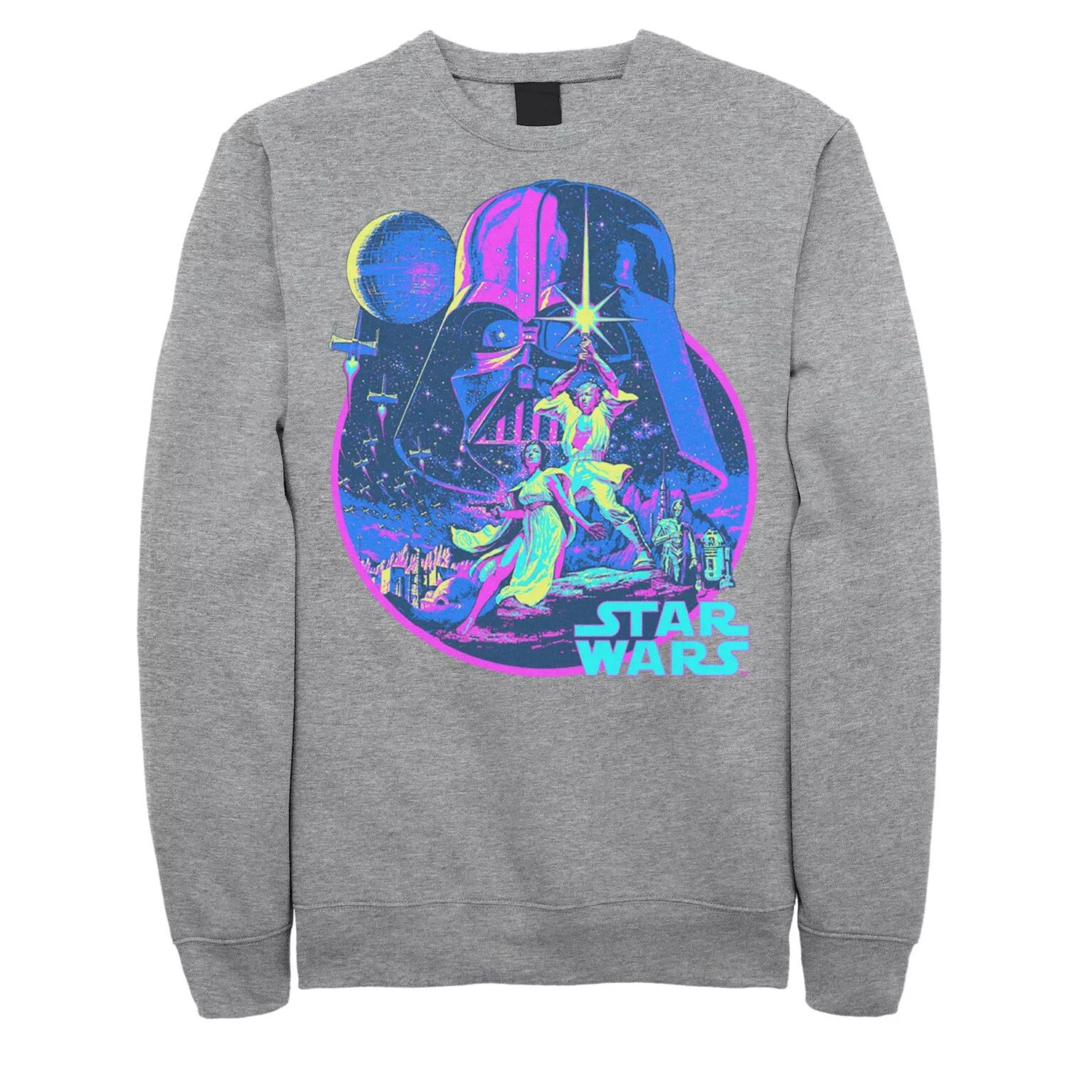 Мужская яркая классическая неоновая толстовка с плакатом Star Wars
Мужская яркая классическая неоновая толстовка с плакатом Star Wars