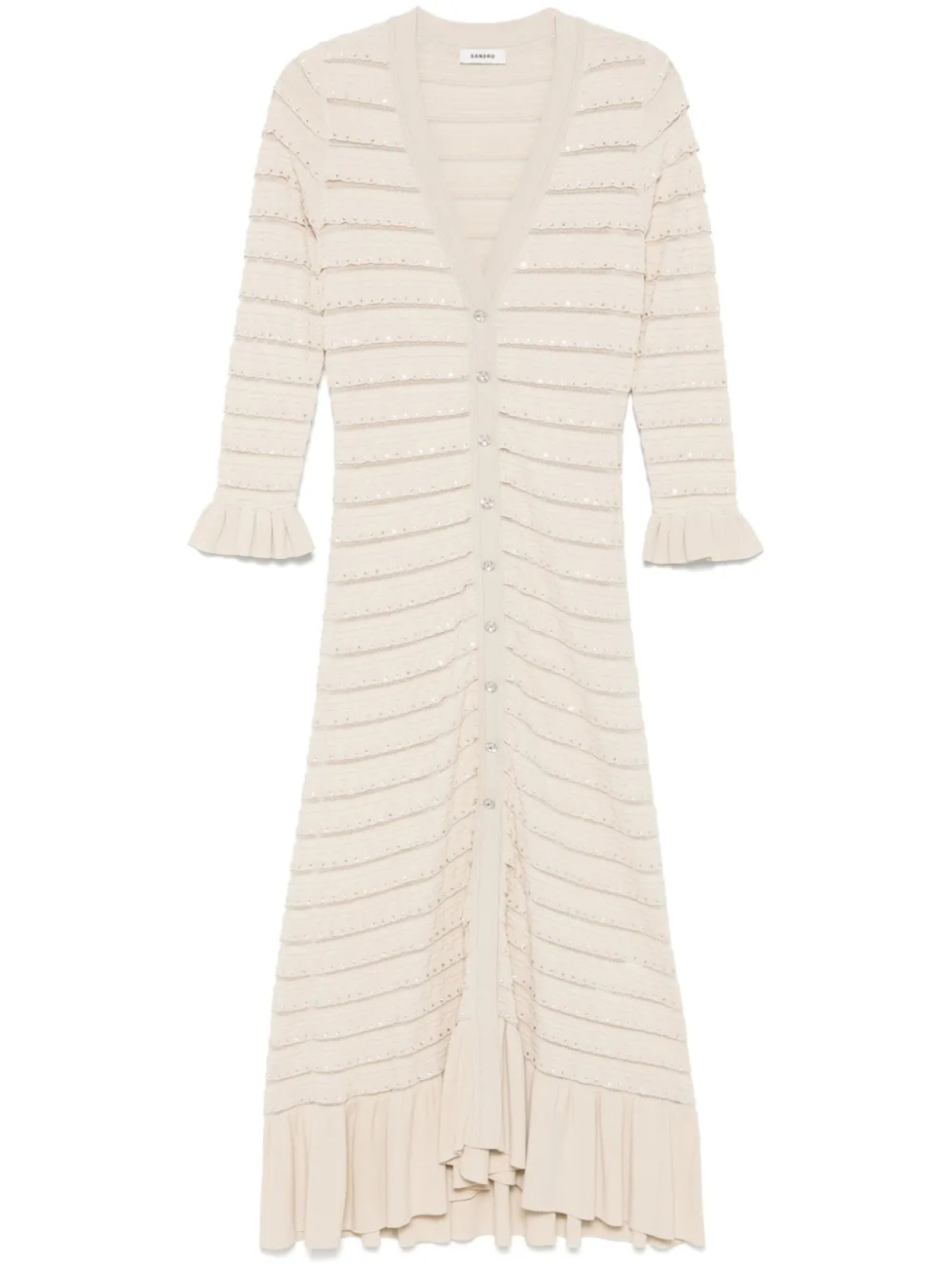 SANDRO платье миди с кристаллами, нейтральный
SANDRO платье миди с кристаллами, нейтральный