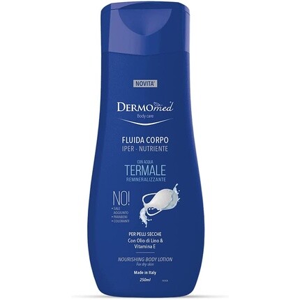Питательный крем-флюид для тела с термальной водой 250мл, Dermomed 
Питательный крем-флюид для тела с термальной водой 250мл, Dermomed