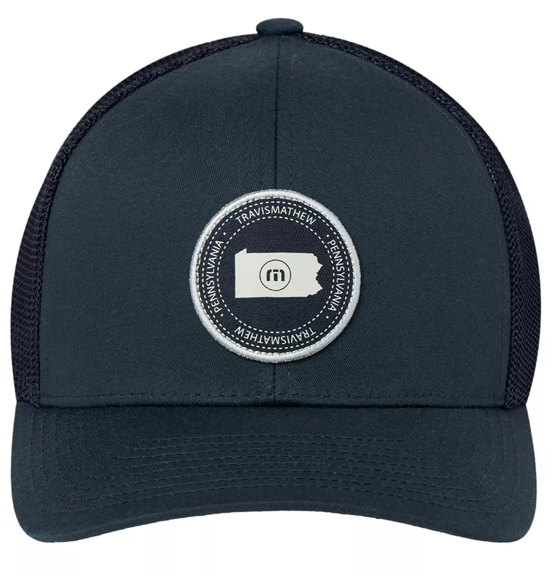 Мужская кепка для гольфа TravisMathew Full Steam Ahead PA State, цвет Blue Nights
Мужская кепка для гольфа TravisMathew Full Steam Ahead PA State, цвет Blue Nights