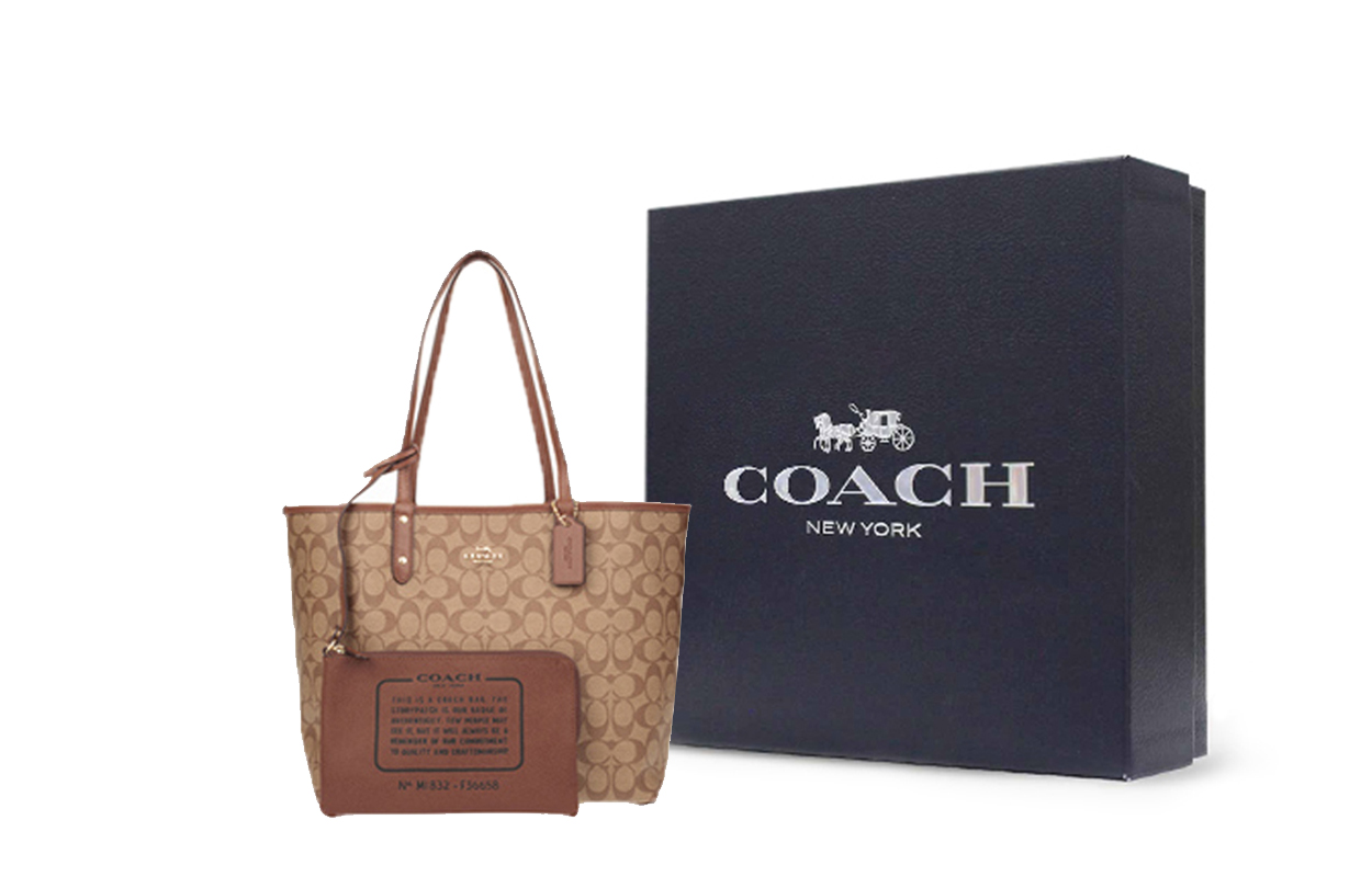 COACH Городская ПВХ сумка-шоппер 
COACH Городская ПВХ сумка-шоппер