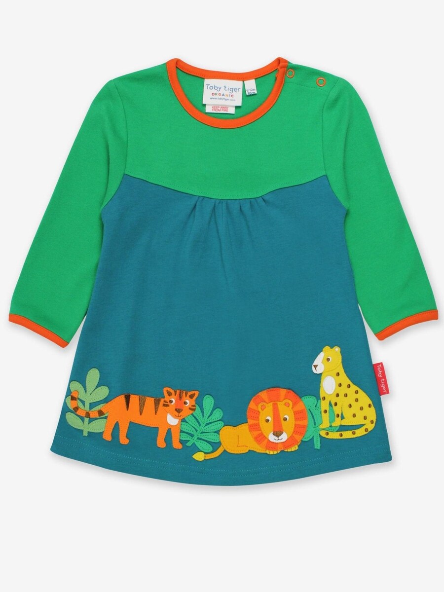 Платье Toby Tiger Bio-Baumwoll Kinder Jersey Kleid langarm mit Raubkatzen-Applikation, зеленый
Платье Toby Tiger Bio-Baumwoll Kinder Jersey Kleid langarm mit Raubkatzen-Applikation, зеленый