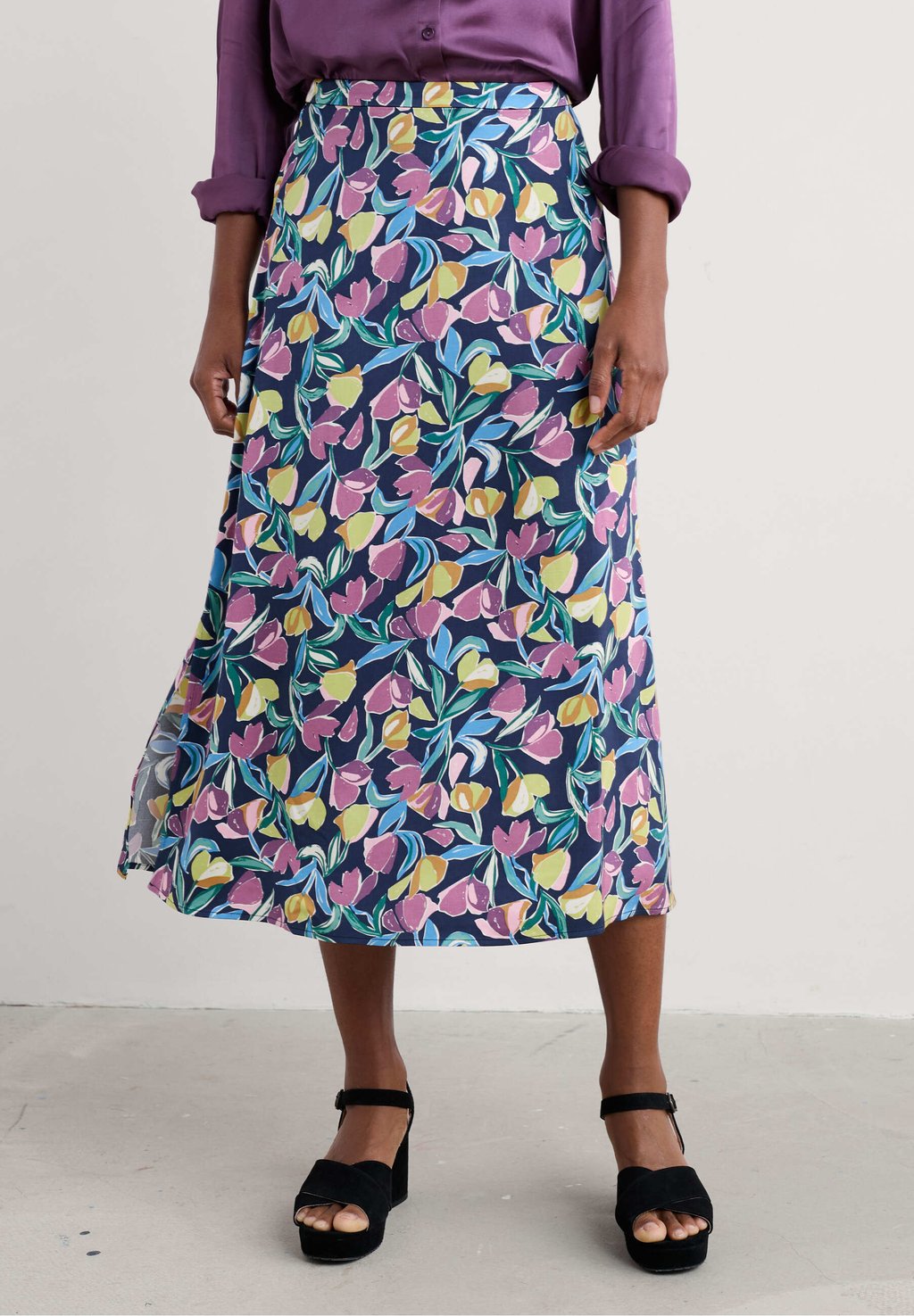 Юбка А-силуэта WILD PANSY Seasalt Cornwall, мультиколор 
Юбка А-силуэта WILD PANSY Seasalt Cornwall, мультиколор