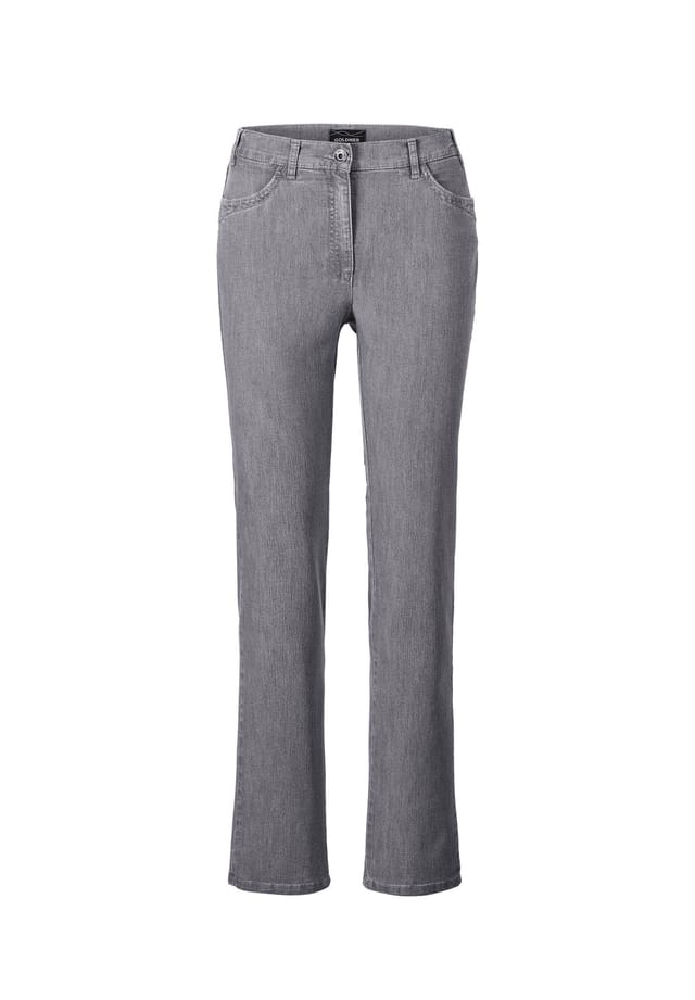 Короткий размер: элегантно декорированные джинсы Carla Goldner, серый
Короткий размер: элегантно декорированные джинсы Carla Goldner, серый