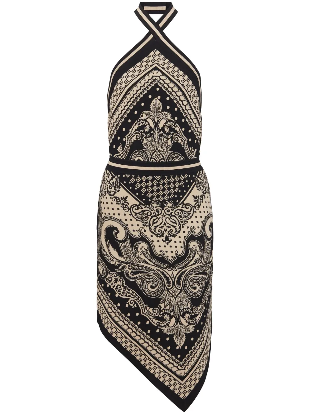 Трикотажное платье миди с вырезом халтер BALMAIN, черный
Трикотажное платье миди с вырезом халтер BALMAIN, черный