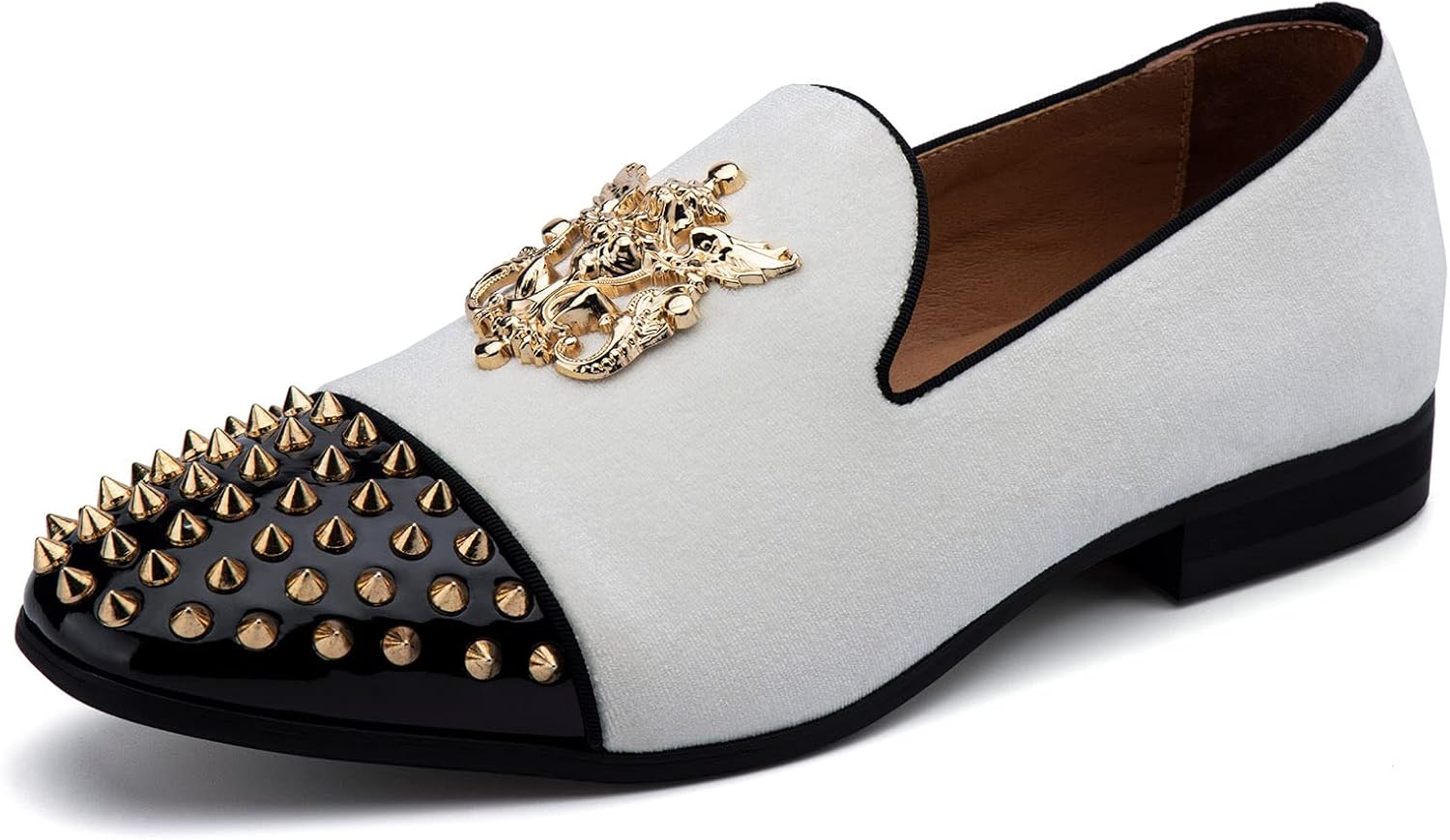 Мужские бархатные лоферы Meijiana с металлическими украшениями, праздничные роскошные лоферы, белый
Мужские бархатные лоферы Meijiana с металлическими украшениями, праздничные роскошные лоферы, белый