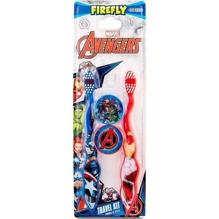 Зубные щетки Marvel Avengers для мальчиков, 2 упаковки в дорожном футляре, 40 г, Firefly Barbecue
Зубные щетки Marvel Avengers для мальчиков, 2 упаковки в дорожном футляре, 40 г, Firefly Barbecue