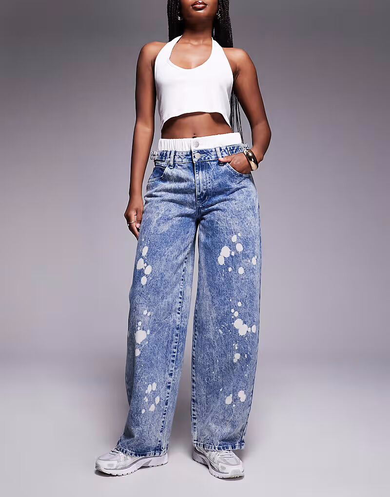 Джинсы Liquor N Poker с низкой посадкой, мешковатые, выбеленные
Джинсы Liquor N Poker с низкой посадкой, мешковатые, выбеленные