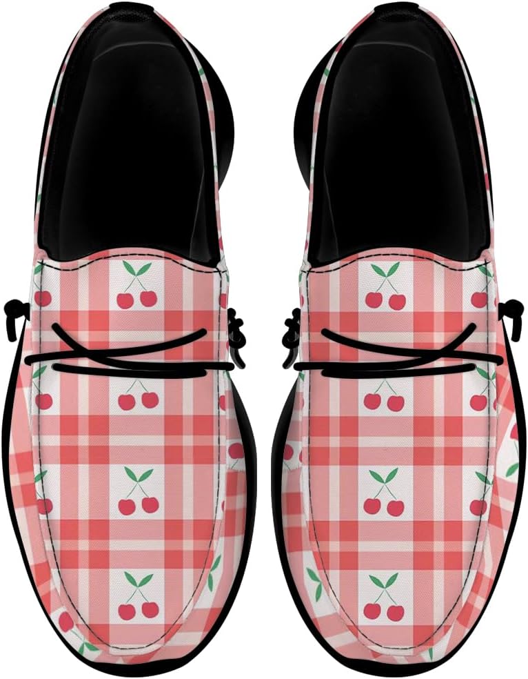 Женские лоферы Quorax Cherries, слипоны, повседневная обувь для прогулок, подарок для мужчин и женщин, белый/черный/розовый
Женские лоферы Quorax Cherries, слипоны, повседневная обувь для прогулок, подарок для мужчин и женщин, белый/черный/розовый