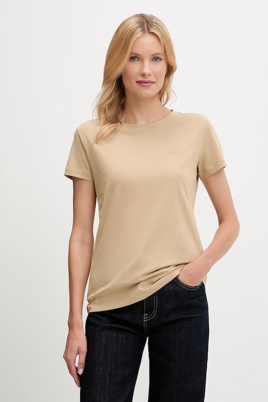 Хлопковая футболка Boss Orange, бежевый
Хлопковая футболка Boss Orange, бежевый