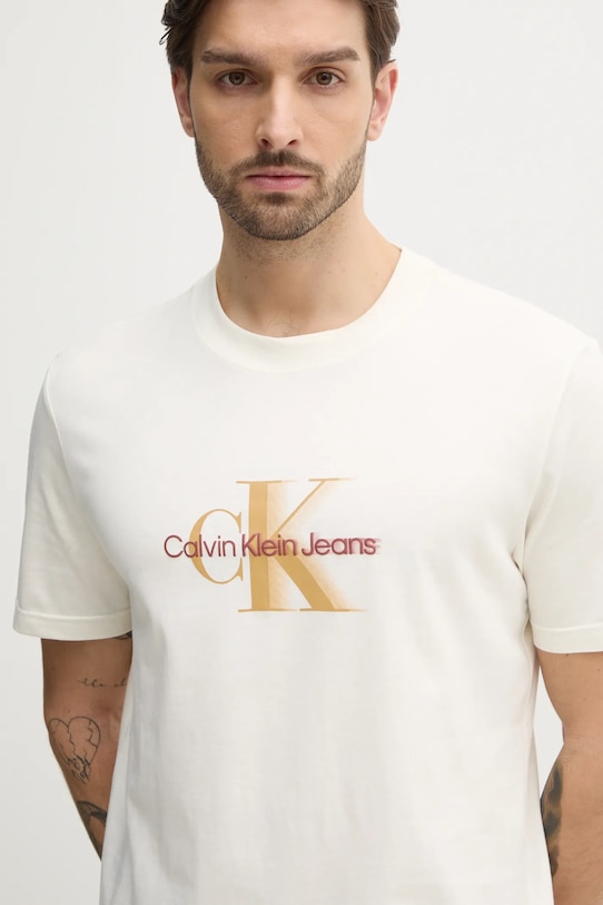 Хлопковая футболка Calvin Klein Jeans, бежевый
Хлопковая футболка Calvin Klein Jeans, бежевый
