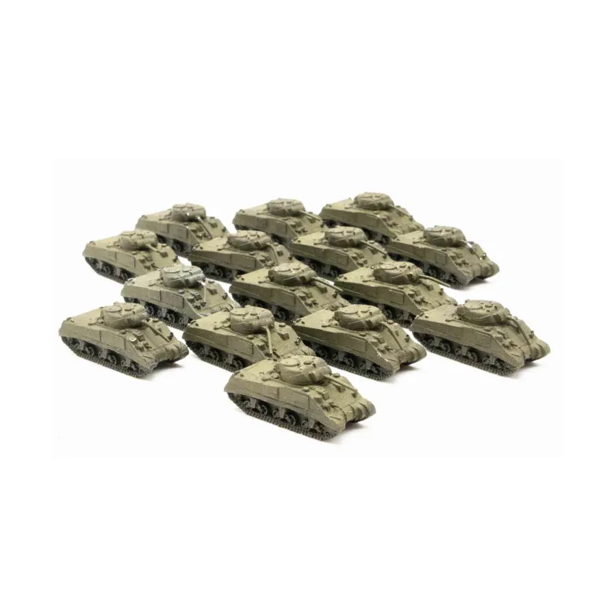 M4A2 75-мм Шерман, коллекция № 3, WWII Micro Armour - United States - Loose Miniatures (1:285)
M4A2 75-мм Шерман, коллекция № 3, WWII Micro Armour - United States - Loose Miniatures (1:285)