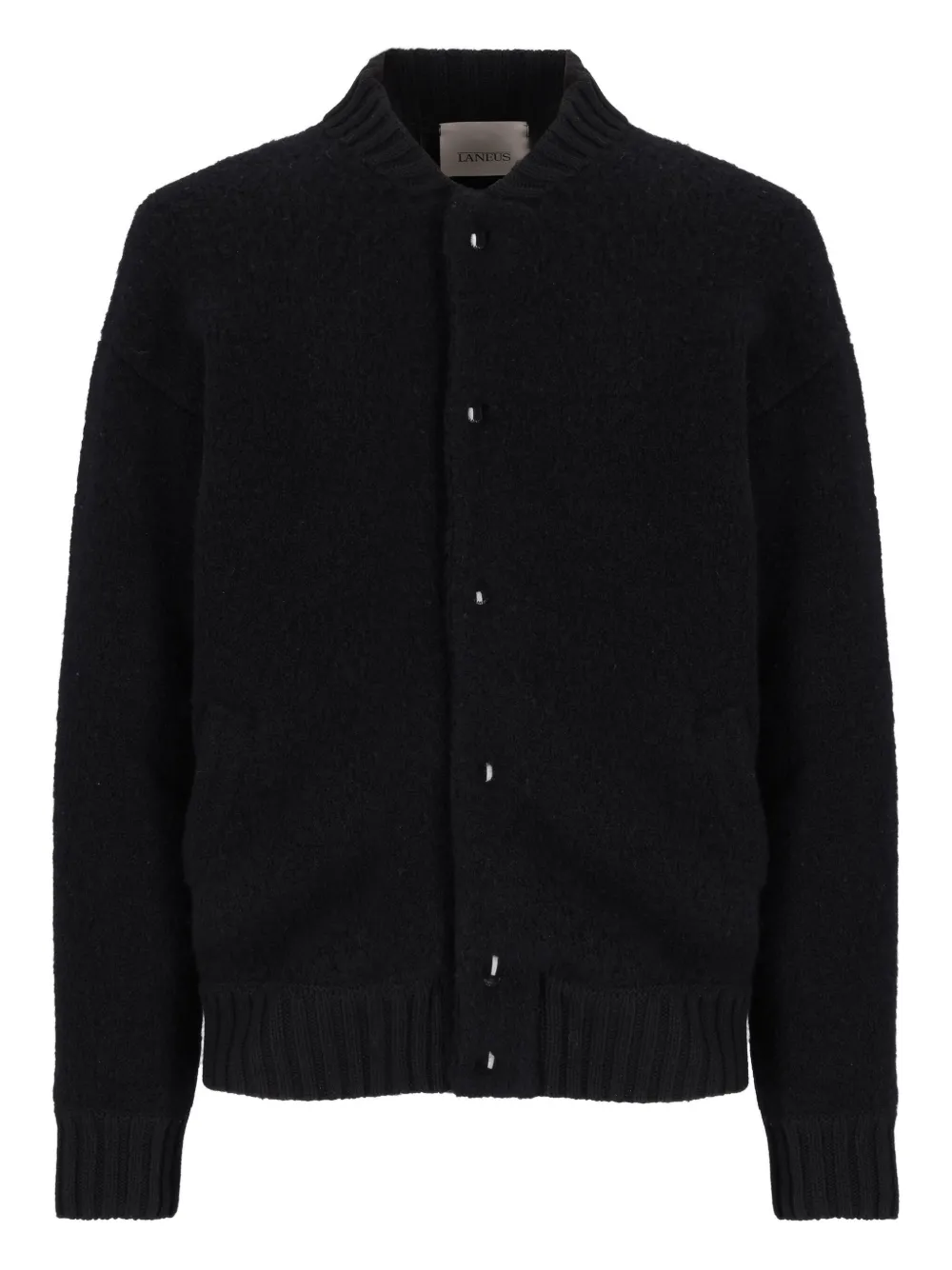 Бомбер из ткани букле на пуговицах Laneus, черный
Бомбер из ткани букле на пуговицах Laneus, черный