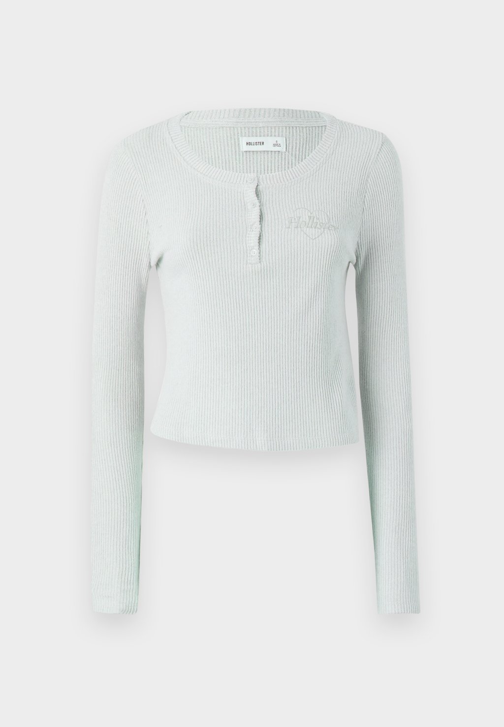 Топ с длинными рукавами COZY LOGO HENLEY Hollister Co., серый 
Топ с длинными рукавами COZY LOGO HENLEY Hollister Co., серый