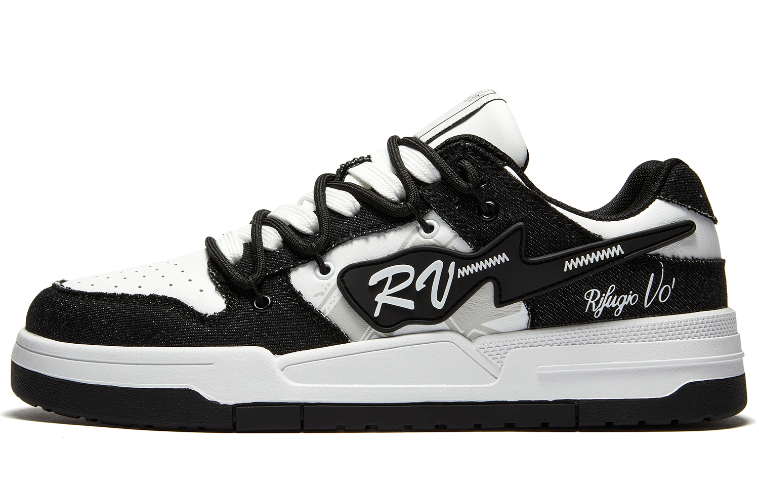 RIFUGIO VO' Стильные скейтерские кроссовки унисекс черно-белые, цвет Black White
RIFUGIO VO' Стильные скейтерские кроссовки унисекс черно-белые, цвет Black White