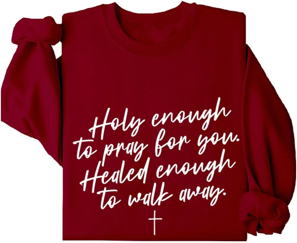 Свитшот Holy Enough To Pray For You и худи Healed Enough To Move Forward Relliot
Свитшот Holy Enough To Pray For You и худи Healed Enough To Move Forward Relliot