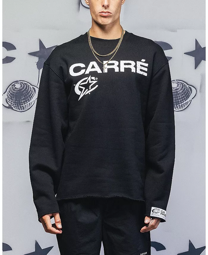 Мужской свитшот Blackout с круглым вырезом CARRE, черный
Мужской свитшот Blackout с круглым вырезом CARRE, черный