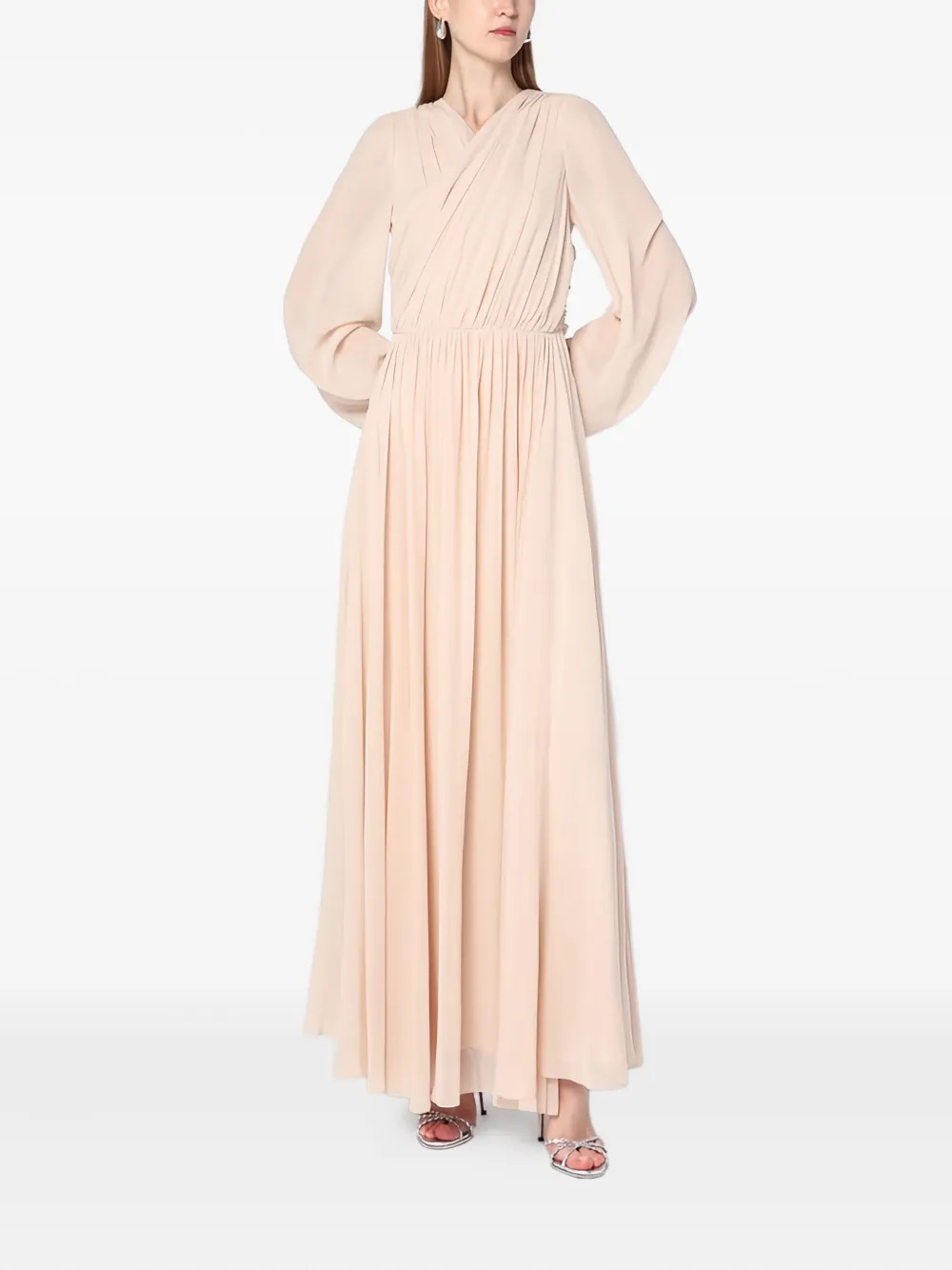 Драпированное длинное платье Alberta Ferretti, розовый
Драпированное длинное платье Alberta Ferretti, розовый