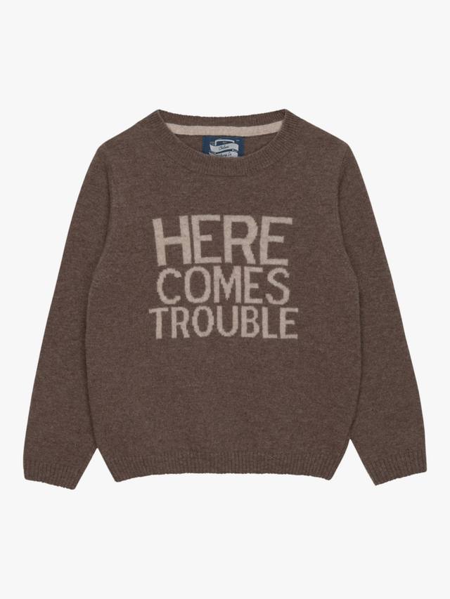 Детский свитер Here Comes Trouble Trotters, Brown Marl
Детский свитер Here Comes Trouble Trotters, Brown Marl
