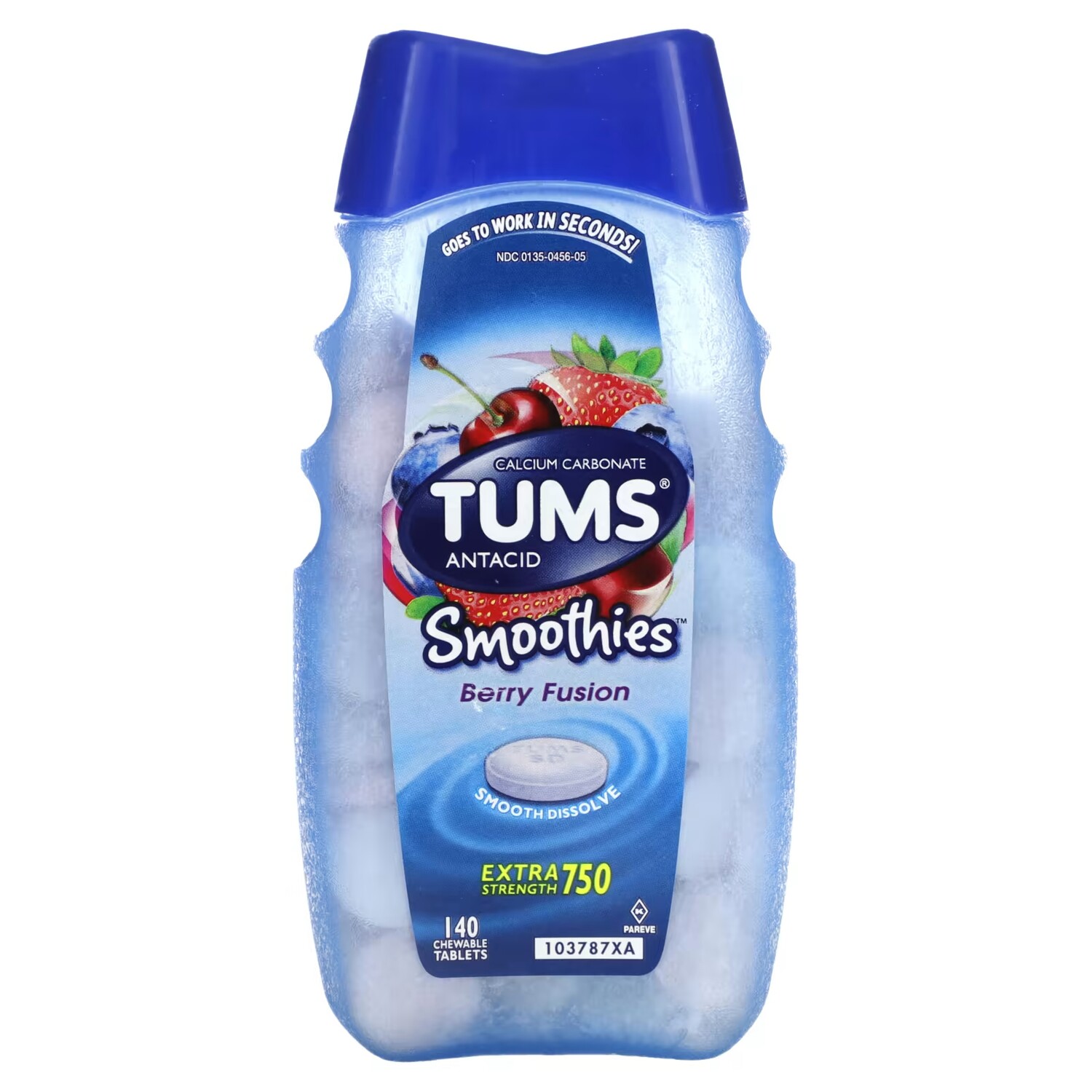 Антацидные коктейли Tums Extra Strength Berry Fusion, 140 жевательных таблеток
Антацидные коктейли Tums Extra Strength Berry Fusion, 140 жевательных таблеток